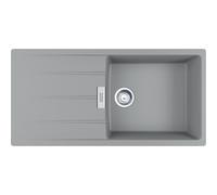 Evier à encastrer - Fraganit - 1 cuve + 1 égouttoir - Centro XL - Noir mat FRANKE