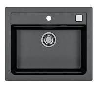 Evier à encastrer - Granit - Noir - 1 bac - 59 x 50 cm - ATROX - STRADOUR
