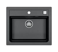 Evier a encastrer - Granit - Noir - 1 bac - 59 x 50 cm - ATROX - STRADOUR