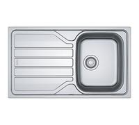 Évier à encastrer inox dekor 1 cuve 1 égouttoir 860 x 500 mm FLN 611-86 FRANKE