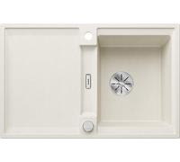 Évier ADIRA 45 S, en SILGRANIT softweiß, dimensions 78x50 cm, 1 bac, réversible