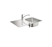 Grohe intégré dans la série de puits 31565SD1 86x50cm, 2000 bassin, avec mélangeur d'évier à levier unique, en acier inoxydable