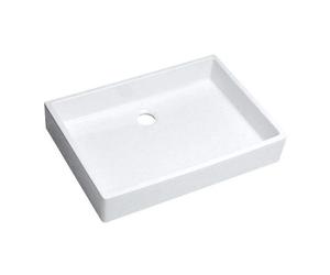 Evier bandeau de 14cm à bords droits, 500x400 mm