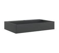 Évier Bassin moderne - Vasque 60x38x11 cm fonte minérale/marbre noir mat - Lavabo de salle de bain à vasque@7347151@