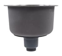 Evier Camping Car, Evier INOX, Huairdum Évier Rond Mini évier de Cuisine Rond, diamètre 30cm Bassin Rond avec raccord de Tuyau d'évacuation Evier Cuisine Lavabo Cuisine