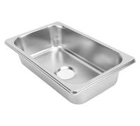 Évier carré en acier inoxydable 304, avec un drain de 40 mm, pour camping-car et bateau
