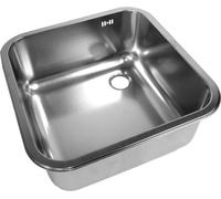 Évier Combisteel en acier inoxydable avec siphon en PVC 330 x 330 x 200 mm