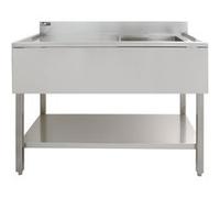 Monstershop Évier Commercial Inox 1 Cuve