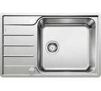Évier cuisine à encastrer - Inox brossé - 60 cm - Bord plat - Bac XL