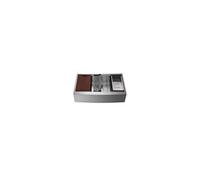 VEVOR Évier Cuisine de Style Campagnard Évier à Encastrer en Acier Inoxydable 304 Une Cuve avec Planche à Découper Égouttoir Filtre Drainage Rapide pour Préparation Cuisine Maison 76 x 56 x 23 cm