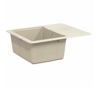 Évier cuisine - Évier - vidaXL - 80% quartz et 20% résine - beige - 560 x 460 mm - résistant à la chaleur 1246077