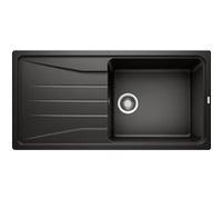 Blanco Évier à encastrer Sona XL 6S Silgranit - 1 cuve égouttoir réversible Noir