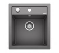 Evier DALAGO 45 PuraDur en Silgranit avec vidage automatique 46.5x51cm, Gris rocher (518846)