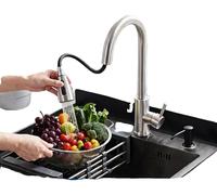 Évier de cuisine, en acier inoxydable, autoportant, hauteur 104 cm, 1 bac, bac profond