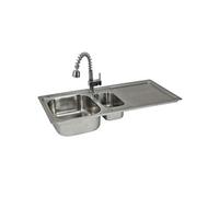 Evier de Cuisine en acier inoxydable & Robinet Padstow
