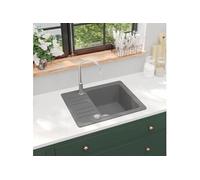 Evier de cuisine en granit Bac unique Gris