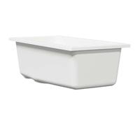 vidaXL Évier de cuisine Blanc 21 x 44 x 14 cm Granite