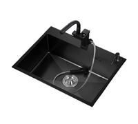 Évier de Cuisine encastré sous Plan, Disponible en 8 Tailles - Évier en Acier Inoxydable à Une cuve, sous Plan de Travail, Angle Arrondi.