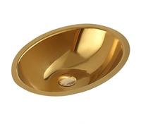 Évier de Cuisine Ovale en Acier Inoxydable à cuve Simple avec Drainage Rapide - Bassin Moderne à Faible Bruit et Facile à Nettoyer pour vestiaires, balcons, Bars et salles de Bains élégants