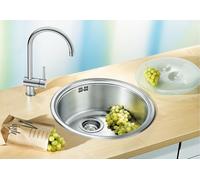 Évier de cuisine rond BLANCO RONDOSOL en acier inoxydable