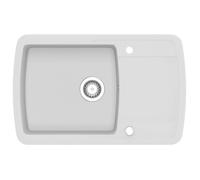 Évier de cuisine Seul lavabo - vidaXL - granit - blanc - résistant à la chaleur - 450 x 410 x 200 mm 2683561