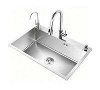Évier De Cuisine Simple En Acier Inoxydable 304, Épais, Cuvette For La Vaisselle Sous Plan, For L'amélioration L'habitat Facile à Nettoyer Et à Entretenir
