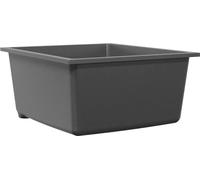 vidaXL Évier de cuisine avec trop-plein en granit gris