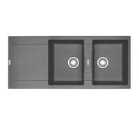Evier à encastrer 90cm onyx avec siphon 459471