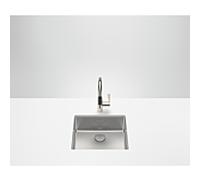 Évier Dornbracht 38450004-86 sous plan, acier inoxydable brossé