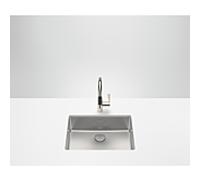 Évier Dornbracht 38550004-86 sous plan, acier inoxydable brossé
