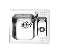 Évier Double cuve Barazza Rectangulaire 60 cm Select 1IS6060 Acier