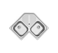 Évier Double cuve Barazza Rectangulaire 80 cm B_Fast 1LFS82A Acier