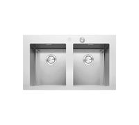 Évier Double cuve Barazza Rectangulaire 90 cm Mood 1LMDR92 Acier