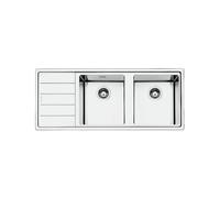 Évier Double cuve Smeg Rectangulaire 116 cm Universel Mira LFT116S Acier
