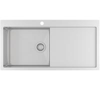 Évier en acier inoxydable Gurari LUN101 M-L, dimensions 1000 x 510 mm, qualité supérieure