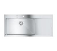 Evier en acier inoxydable K1000 1160 x 520 mm Inox 31581SD1 (Import Allemagne)