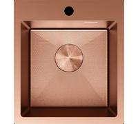 Mexen Solix évier en acier inoxydable à 1 bac 400 x 450 mm, cuivre HC - 6401401000-65HC 78907 5905315981479