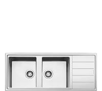 ÉVIER ENCASTRABLE SMEG LDR116-2