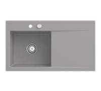 Évier encastrable Villeroy et Boch Subway Style 50 335202KD à gauche, avec garniture de vidage , 900 x 510 mm, vidage automatique, céramique fossile CeramicPlus