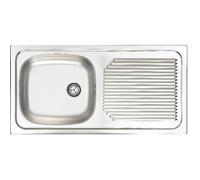 Moderna Évier Alveus Basic Inox 18/10 86x43,5 cm 1 cuve + égouttoir