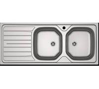 Évier inox à encastrer FRANKE - 2C/1E REL 621 - 1160x500 mm - 898823