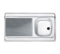 Evier Inox À Poser 1 Cuve Et 1 Égouttoir - 80 X 60 Cm Franke