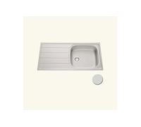 Evier inox mini structure ROCK 1 grand bac 1 égouttoir
