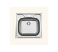 Evier inox OPALE 1 bac carré 480