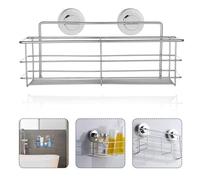Evier Inox Ventouse Organisateur Etagere Salle De Bain Mur Ventouse Eponges Panier De Rangement Porte-Serviettes Savon Cuisine