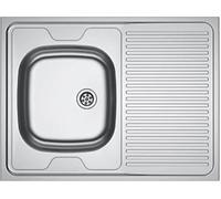Evier monocuve inox MAN711-800 avec égouttoir 800 x 600 cm à poser FRANKE 013953