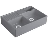 Evier Naber double cuve. Evier, céramique, graphite - Eviers à encastrer