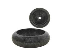vidaXL Lavabo 40 x 12 cm marbre noir