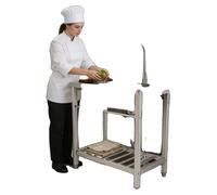 Évier professionnel à une cuve, dimensions 80 x 55 x 84 cm, en acier inoxydable haute résistance, capacité de charge maximale de 100 kg, tuyau d'évacuation de 65 cm, tuyau d'arrivée de 60 cm