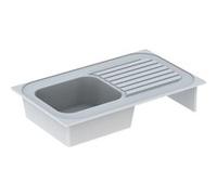 Évier Redon GEBERIT - 1 cuve 1 égouttoir - 100 x 60 mm - 692000000 Blanc G